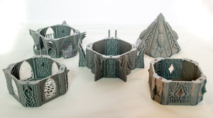 Dark Elf Modular Tower - Skyless Realms 28mm 32mm Wargaming Terrain D&D, DnD