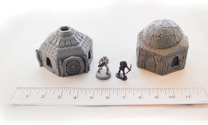 Dwarven Houses - Skyless Realms 15mm 28mm 32mm Wargaming Terrain D&D, DnD