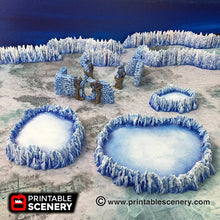 Load image into Gallery viewer, Burbling Pits - Dwarves, Elves and Demons 28mm 32mm Wargaming Terrain D&amp;D, DnD