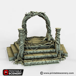 Elven Portal - Dwarves, Elves and Demons 28mm 32mm Wargaming Terrain D&D, DnD