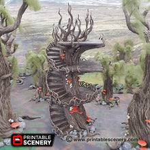 Load image into Gallery viewer, Ithilian Skyport - Dwarves, Elves and Demons 28mm Wargaming Terrain D&amp;D, DnD