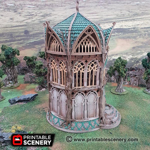 Library of Ithillia - Dwarves, Elves and Demons 15mm 28mm 32mm Wargaming Terrain D&D, DnD