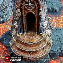 Load image into Gallery viewer, Infernal Tower - Dwarves, Elves and Demons 28mm Wargaming Terrain D&amp;D, DnD
