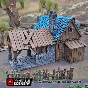Winterdale Blacksmith - 15mm 28mm 32mm Wargaming Terrain D&D, DnD