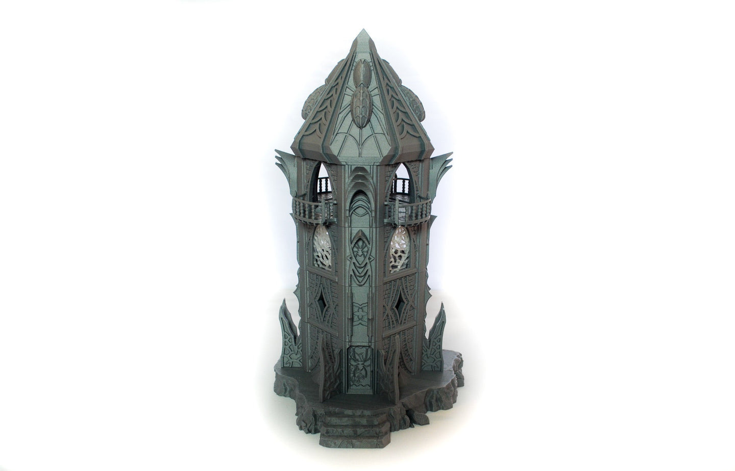Dark Elf Modular Tower - Skyless Realms 28mm 32mm Wargaming Terrain D&D, DnD