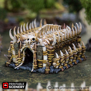 Tribal House - The Lost Islands 28mm 32mm Wargaming Terrain D&D, DnD