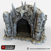 Load image into Gallery viewer, Shaman&#39;s Hut - The Lost Islands 28mm 32mm Wargaming Terrain D&amp;D, DnD