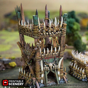 Tribal Tower - The Lost Islands 28mm 32mm Wargaming Terrain D&D, DnD