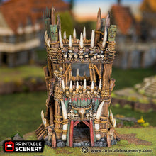 Load image into Gallery viewer, Tribal Tower - The Lost Islands 28mm 32mm Wargaming Terrain D&amp;D, DnD