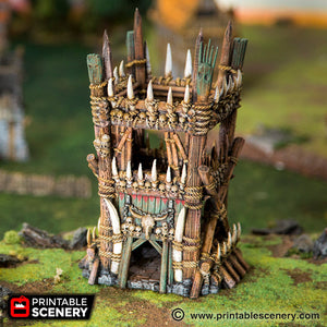 Tribal Tower - The Lost Islands 28mm 32mm Wargaming Terrain D&D, DnD