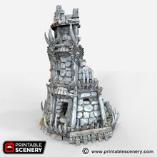 Load image into Gallery viewer, Ruined Tribal Fort - The Lost Islands 28mm Wargaming Terrain D&amp;D, DnD