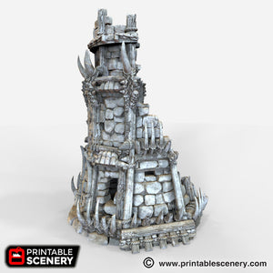 Ruined Tribal Fort - The Lost Islands 28mm Wargaming Terrain D&D, DnD