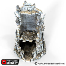 Load image into Gallery viewer, Ruined Tribal Fort - The Lost Islands 28mm Wargaming Terrain D&amp;D, DnD