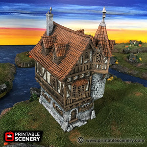 The Governor's Mansion - The Lost Islands 15mm 28mm 32mm Wargaming Terrain D&D, DnD