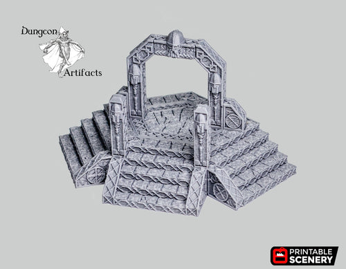 Dwarven Portal - Dwarves, Elves and Demons 15mm 28mm 32mm Wargaming Terrain D&D, DnD