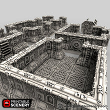 Load image into Gallery viewer, Gothic Spaceship - Rampage Future Gothic Set 32mm Wargaming Terrain D&amp;D, DnD