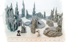 Load image into Gallery viewer, Abyssal Lava Rock Scatter Terrain - Skyless Realms - 28mm 32mm Wargaming Terrain D&amp;D, DnD