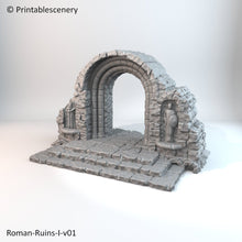 Load image into Gallery viewer, Roman Ruins Arch - Apocalypse - Printable Scenery 28mm 32mm Wargaming Terrain D&amp;D DnD