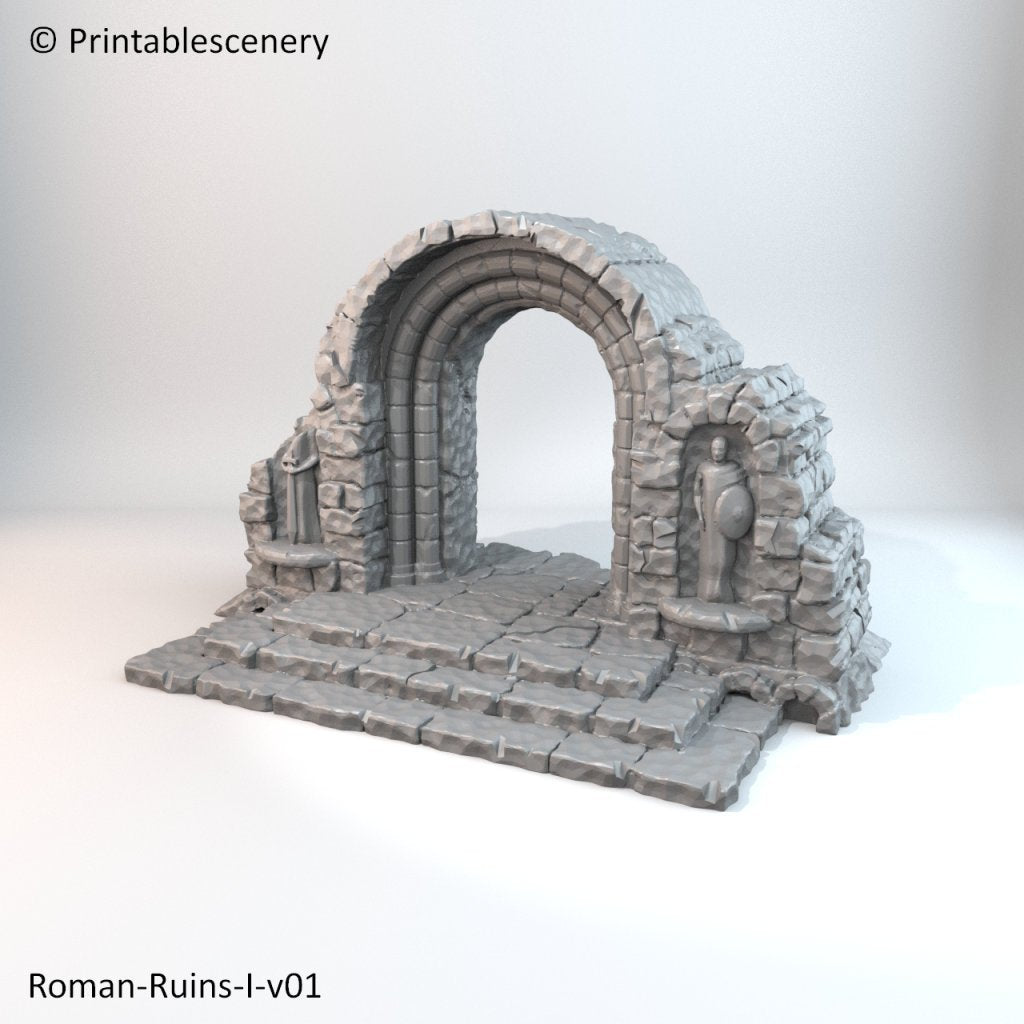 Roman Ruins Arch - Apocalypse 28mm 32mm Wargaming Terrain D&D DnD