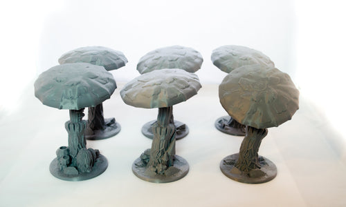 Large Mushrooms - 15mm 28mm 32mm Skyless Realms Wargaming Terrain, D&D, DnD