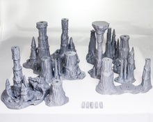 Load image into Gallery viewer, Wet Cavern Set - 15mm 28mm 32mm 37mm Skyless Realms Wargaming Terrain D&amp;D DnD Caverns