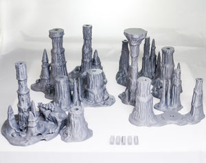 Wet Cavern Set - 15mm 28mm 32mm 37mm Skyless Realms Wargaming Terrain D&D DnD Caverns