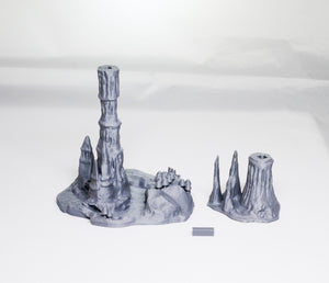 Wet Cavern Set - 15mm 28mm 32mm 37mm Skyless Realms Wargaming Terrain D&D DnD Caverns