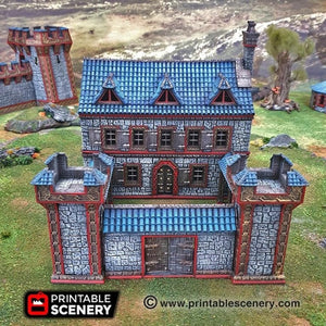 Ironhelm Barracks - Dwarves, Elves and Demons 28mm Wargaming Terrain D&D, DnD