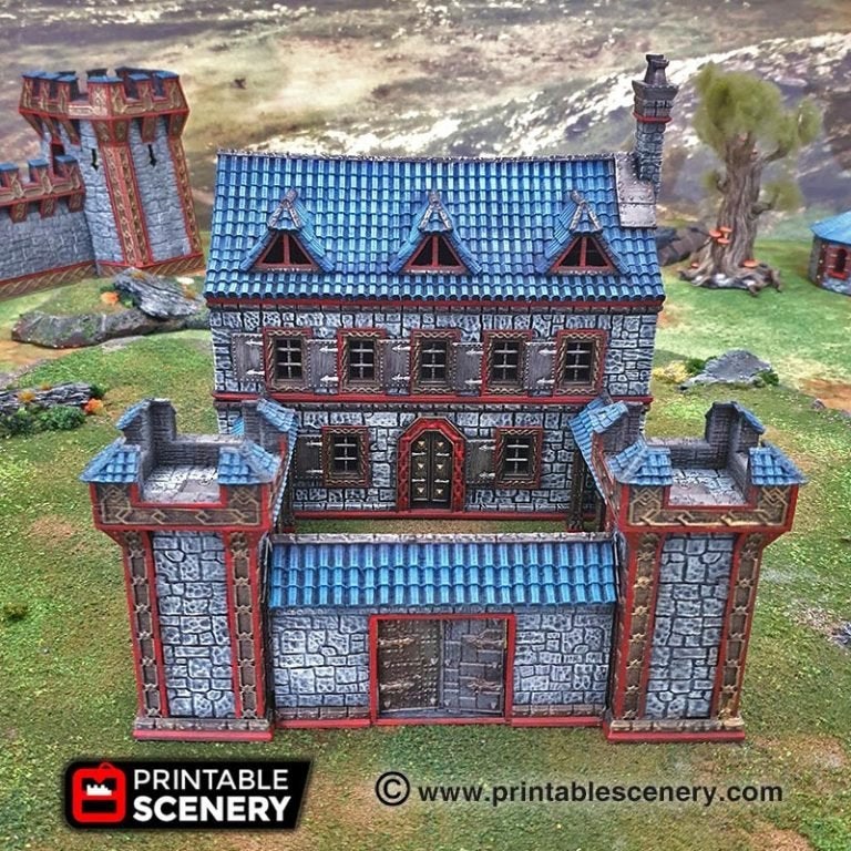 Ironhelm Barracks - Dwarves, Elves and Demons 28mm Wargaming Terrain D&D, DnD