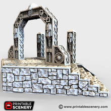 Load image into Gallery viewer, Dwarven Portal - Dwarves, Elves and Demons 15mm 28mm 32mm Wargaming Terrain D&amp;D, DnD