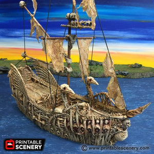 The Undead Fluyt - The Lost Islands 28mm Wargaming Terrain D&D Pirates