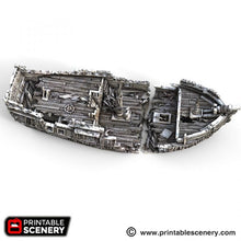 Load image into Gallery viewer, The Wreck - The Lost Islands 15mm 28mm 32mm Wargaming Terrain D&amp;D, DnD