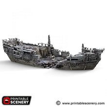 Load image into Gallery viewer, The Wreck - The Lost Islands 15mm 28mm 32mm Wargaming Terrain D&amp;D, DnD