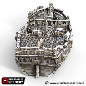 The Wreck - The Lost Islands 15mm 28mm 32mm Wargaming Terrain D&D, DnD
