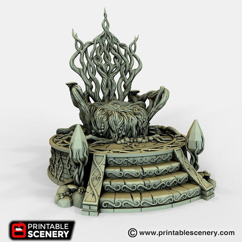 Living Throne - Dwarves, Elves and Demons 28mm 32mm Wargaming Terrain D&D, DnD