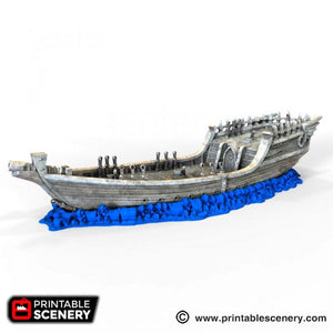 The Dhow - The Lost Islands 15mm 28mm 32mm Wargaming Terrain D&D DnD Pirates