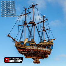 Load image into Gallery viewer, The Flying Frigate - The Lost Islands 28mm Wargaming Terrain D&amp;D, DnD