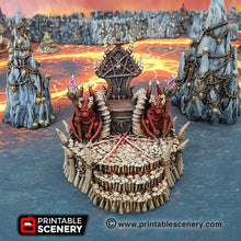 Load image into Gallery viewer, Skull Throne - Dwarves, Elves and Demons 28mm 32mm Wargaming Terrain D&amp;D, DnD