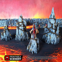 Load image into Gallery viewer, Tormented Scatter - Dwarves, Elves and Demons 28mm Wargaming Terrain D&amp;D, DnD