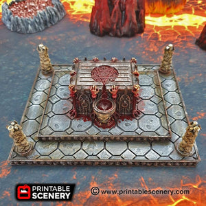 Sacrificial Altar - Dwarves, Elves and Demons 28mm 32mm Wargaming Terrain D&D, DnD