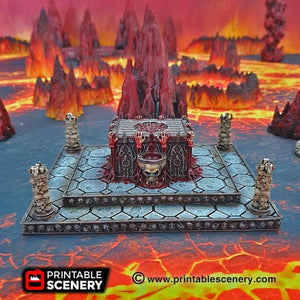 Sacrificial Altar - Dwarves, Elves and Demons 28mm 32mm Wargaming Terrain D&D, DnD