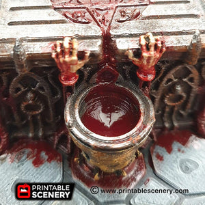 Sacrificial Altar - Dwarves, Elves and Demons 28mm 32mm Wargaming Terrain D&D, DnD