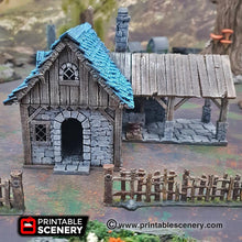 Load image into Gallery viewer, Winterdale Blacksmith - 15mm 28mm 32mm Wargaming Terrain D&amp;D, DnD