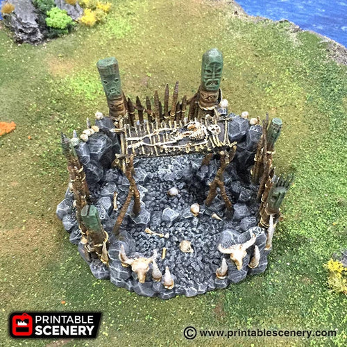 Burial Platform - The Lost Islands 28mm 32mm Wargaming Terrain D&D, DnD