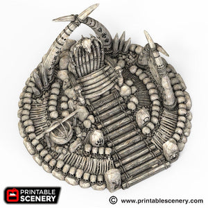 War Boss Throne - The Lost Islands 28mm 32mm Wargaming Terrain D&D, DnD