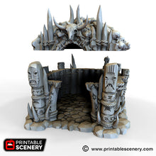 Load image into Gallery viewer, Shaman&#39;s Hut - The Lost Islands 28mm 32mm Wargaming Terrain D&amp;D, DnD