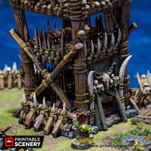 Load image into Gallery viewer, Tribal Tower - The Lost Islands 28mm 32mm Wargaming Terrain D&amp;D, DnD