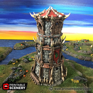 Tribal Fort - The Lost Islands 28mm Wargaming Terrain D&D, DnD