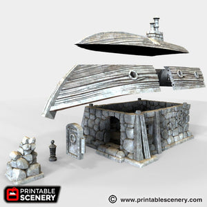 Boat House - The Lost Islands 28mm Wargaming Terrain D&D DnD
