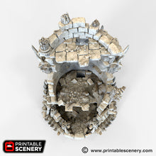 Load image into Gallery viewer, Ruined Tribal Fort - The Lost Islands 28mm Wargaming Terrain D&amp;D, DnD